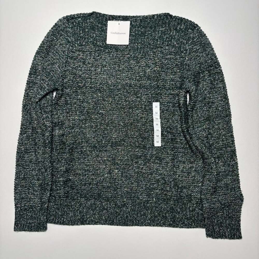 Croft & Barrow Sweater Size M Green Knit